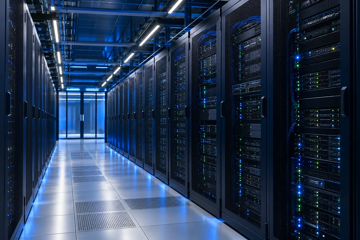 Imagem ilustrativa de infraestrutura em Data Center.